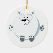 Oso polar lindo adorno