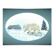 Oso polar postales