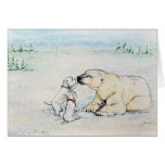 Oso polar Westies Tarjetón
