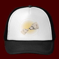 Oso polar y gorra del arte de la fauna de los casq gorras