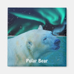 Oso polar y imán ártico del arte de la fauna de la