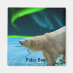 Oso polar y imán ártico del arte de la fauna de la