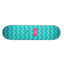 Oso rosado conocido personalizado tabla de patinar