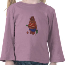 Oso tonto de la playa camisetas