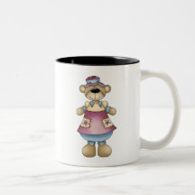 Osos de la primavera · Delantal del ciruelo Tazas De Café