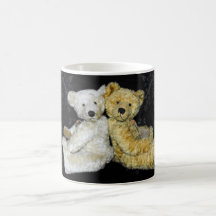 Osos de peluche de la taza dos del oso de peluche 