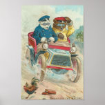 Osos divertidos del vintage poster