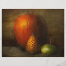 Otoño - calabaza - familia del melón tarjeton