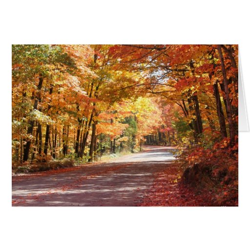 Otoño de Michigan Felicitacion