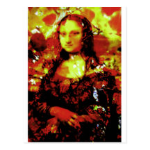 Otoño de Mona Lisa Tarjeta Postal