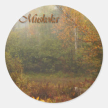 Otoño de Muskoka Etiqueta