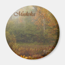 Otoño de Muskoka Imanes De Nevera