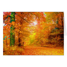 Otoño de Vermont Tarjetón