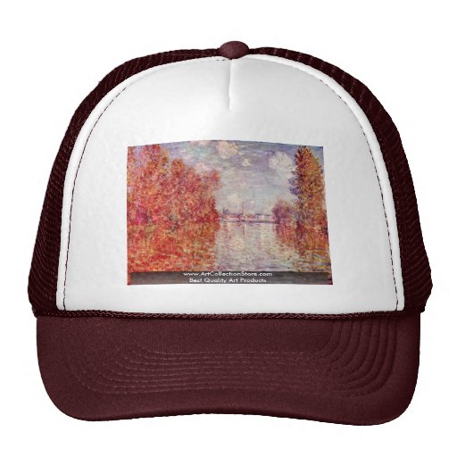 Otoño en Argenteuil de Claude Monet Gorro De Camionero