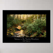 Otoño en las montañas ahumadas poster
