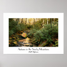 Otoño en las montañas ahumadas posters