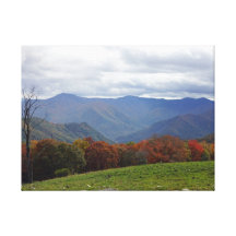 Otoño en las montañas lienzo envuelto para galerías