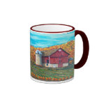Otoño en una granja de Illinois Taza