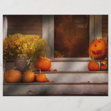Otoño - Halloween - somos todos felices de verle Tarjeton