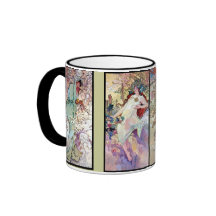 Otoño invierno del verano de la primavera tazas de café
