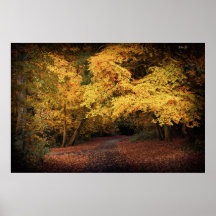 Otoño, parque de la colina de Killiney, Dublín - l Posters