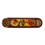 Otoño - por un pequeño puente - pintura patín personalizado