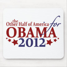 Otra mitad de América para Obama 2012 Alfombrillas De Ratones