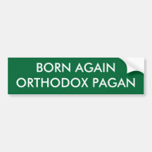 OTRA VEZ LLEVADO PAGAN ORTODOXO ETIQUETA DE PARACHOQUE