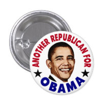 Otro republicano para el botón de Obama Pins