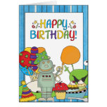 Outta que este cumpleaños del robot del mundo invi felicitacion 