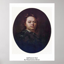 Óvalo del autorretrato de Wenzel Lorenz Reiner Impresiones