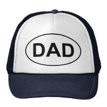 Óvalo del papá gorros bordados
