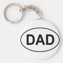 Óvalo del papá llaveros personalizados