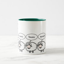 Ovejas agujereadas tazas de café