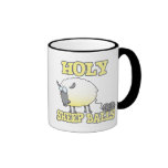 ovejas divertidas del hilado de las bolas santas d taza