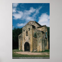 Oviedo, San Miguel de Lino, 9C, fachada del oeste, Posters