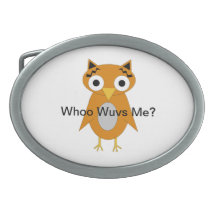 ¿Owly el búho Whoo Wuvs yo? Hebilla Cinturón