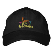 Oxidado y los casquillos bordados Blondelles Gorra De Beisbol