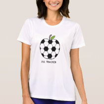 P.E. Camisa del profesor - balón de fútbol Apple camisetas