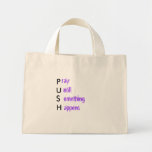 P, U, S, H, rayo, ntill, omething, appens Bolsas De Mano