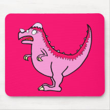 Pachycephalosurus rosado alfombrilla de raton