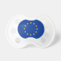Pacificador con la bandera de la unión europea