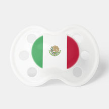 Pacificador del bebé de la bandera mexicana chupete de bebe