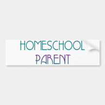 Padre de Homeschool Etiqueta De Parachoque