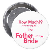Padre del botón de la identificación de la novia pin