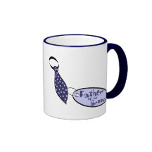 Padre del lazo del regalo del novio taza