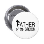 Padre del sombrero de copa del novio pin