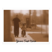 Padre e hijo (texto adaptable) postales