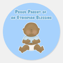 Padre orgulloso de una bendición etíope pegatinas  
