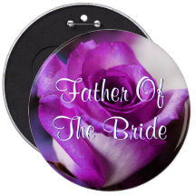 Padre púrpura de la novia subió pins
